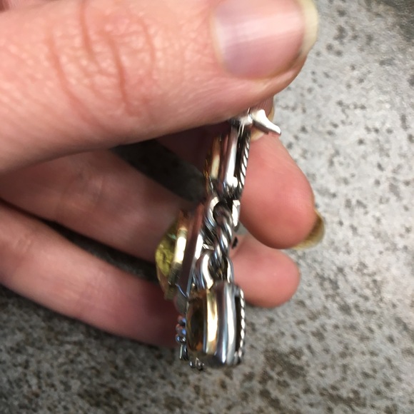 David Yurman Renaissance Pendant Peridot Citrine - Picture 4 of 5